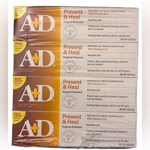 A+D  Original Diaper Rash Ointment & skin protectant- 4 pack